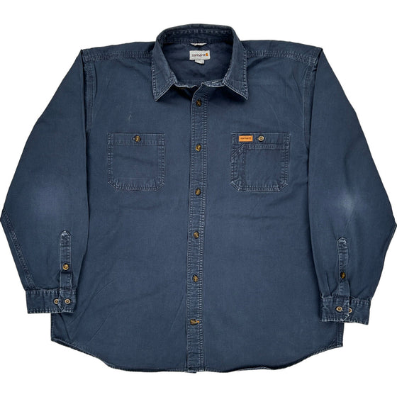 Carhartt Original Fit Shirt - XL - Blue Cotton