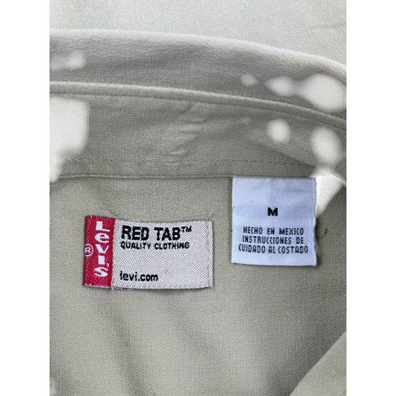 Levis Red Tab Shirt - Medium - Khaki Cotton