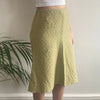 Vintage green Moschino Midi Skirt - womens 26" waist