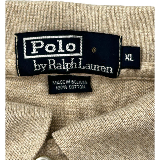 Polo Ralph Lauren Polo Shirt - XL - Beige Cotton