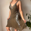 Vintage khaki Just Cavalli Mini Dress - womens small