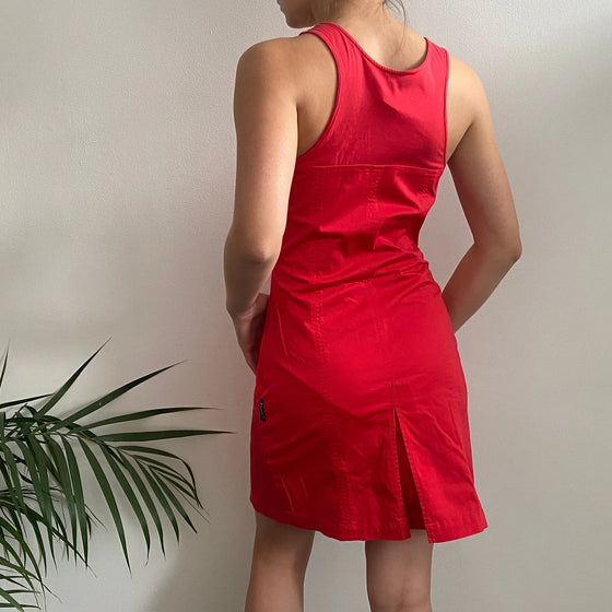 Vintage red Armani Jeans Midi Dress - womens small