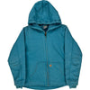 Carhartt Hooded Jacket - Large - Blue Cotton