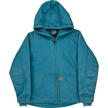  Carhartt Hooded Jacket - Large - Blue Cotton