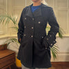 Vintage black Imperial Trench Coat - womens medium