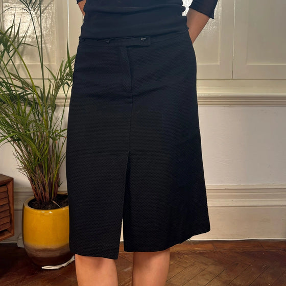 Vintage black Max & Co Midi Skirt - womens 28" waist