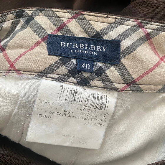 Vintage brown Burberry Trousers - womens 28" waist