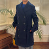 Vintage navy Benetton Trench Coat - womens medium