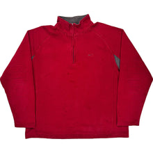  Nike Red 1/4 Zip Fleece Sweatshirt - XL - Red