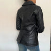 Vintage black L'Iimkoms Leather Jacket - womens small