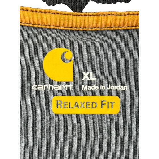 Carhartt Relaxed Fit Long Sleeve Shirt - XL - Grey Polyester Blend