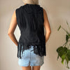 Vintage black Primadonna Gilet - womens small