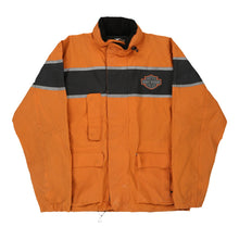  Vintage orange Harley Davidson Jacket - mens small