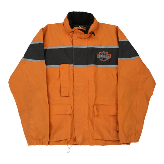 Vintage orange Harley Davidson Jacket - mens small