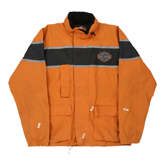 Vintage orange Harley Davidson Jacket - mens small