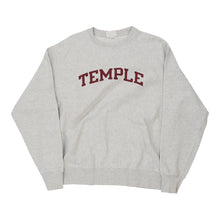  Vintage grey Temple Reverse Weave Champion Sweatshirt - mens large