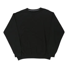  Vintage black Fruit Of The Loom Sweatshirt - mens large