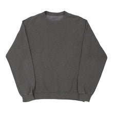  Vintage grey Fruit Of The Loom Sweatshirt - mens medium