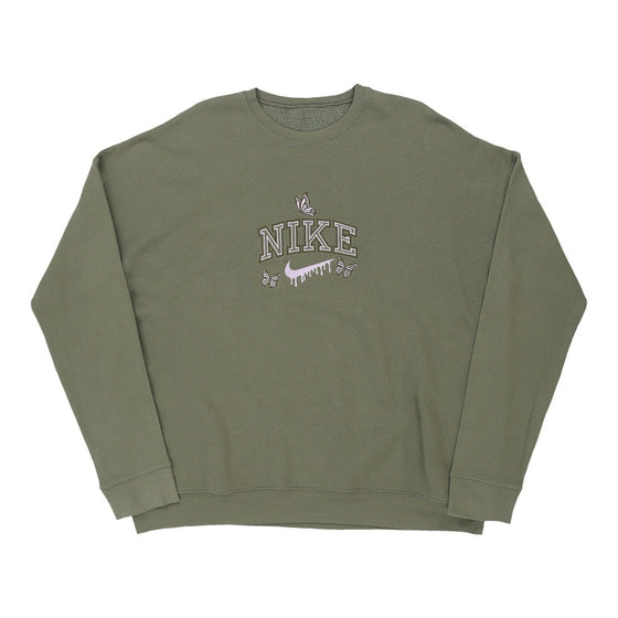 Vintage green Bootleg Nike Sweatshirt - womens xxx-large