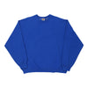 Vintage blue Fruit Of The Loom Sweatshirt - mens x-large