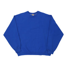  Vintage blue Fruit Of The Loom Sweatshirt - mens x-large