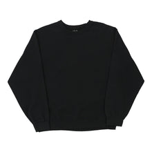  Vintage black Fruit Of The Loom Sweatshirt - mens medium