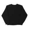 Vintage black Fruit Of The Loom Sweatshirt - mens medium