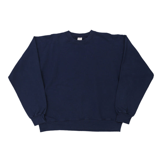 Vintage navy Hanes Sweatshirt - mens large