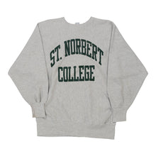  Vintage grey Reverse Weave Made in USA St. Norbert College Champion Sweatshirt - mens x-large