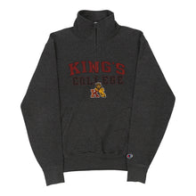  Vintage grey Kings College Ralph Lauren 1/4 Zip - mens small