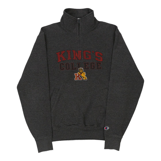 Vintage grey Kings College Ralph Lauren 1/4 Zip - mens small