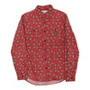 Vintage red Denim & Supply Ralph Lauren Patterned Shirt - mens medium