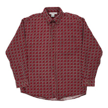  Vintage red Tribute Patterned Shirt - mens medium