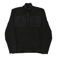  Vintage black Armani Exchange 1/4 Zip - mens large