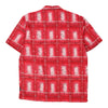 Vintage red Jet Patterned Shirt - mens medium