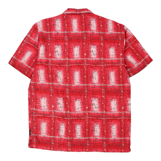 Vintage red Jet Patterned Shirt - mens medium