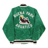 Vintage green Made in USA. Buena Park Aquatics, Coach Clark '75-'92 Delong Baseball Jacket - mens large