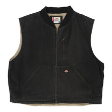  Vintage black Dickies Gilet - mens xx-large