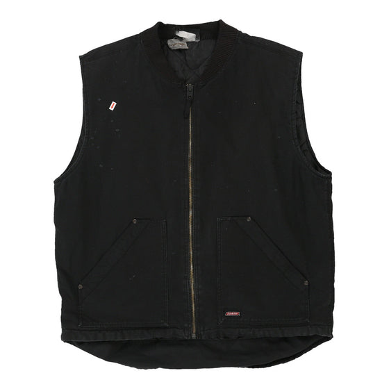 Vintage black Dickies Gilet - mens xx-large