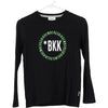 Vintage black Age 9-10 Bikkembergs Long Sleeve T-Shirt - boys small