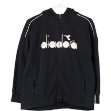  Vintage black Age 13-14 Diadora Hoodie - boys x-large