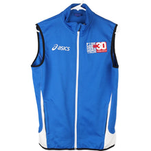  Vintage blue Firenze Marathon Asics Gilet - mens small