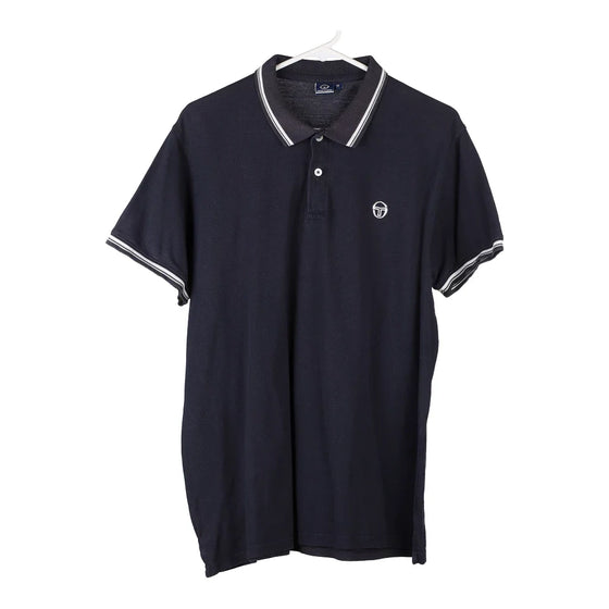 Vintage navy Sergio Tacchini Polo Shirt - mens x-large