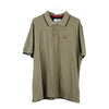 Vintage khaki Aeronautica Militare Polo Shirt - mens xxx-large