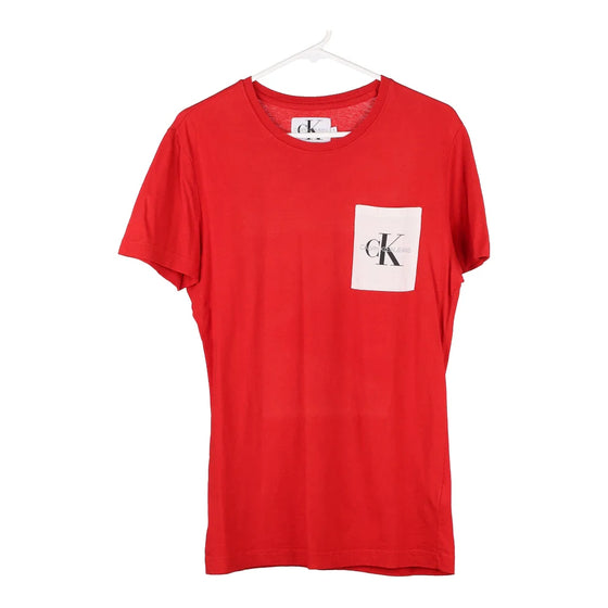 Vintage red Calvin Klein Jeans T-Shirt - mens small