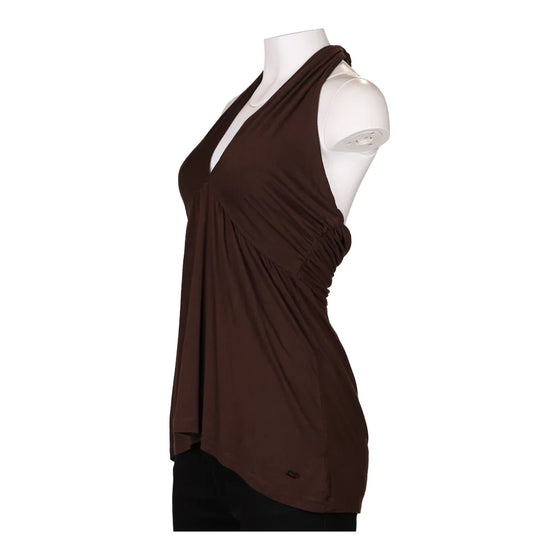 Vintage brown Phard Halterneck Top - womens large