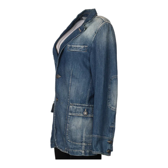 Vintage blue Benetton Denim Jacket - womens x-large