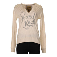  Vintage cream Paris Hard Rock Cafe Hoodie - womens small