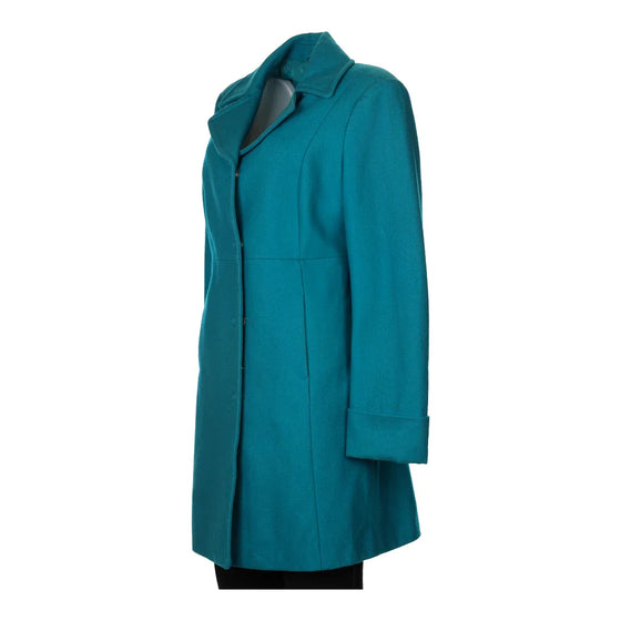 Vintage teal Benetton Overcoat - womens large