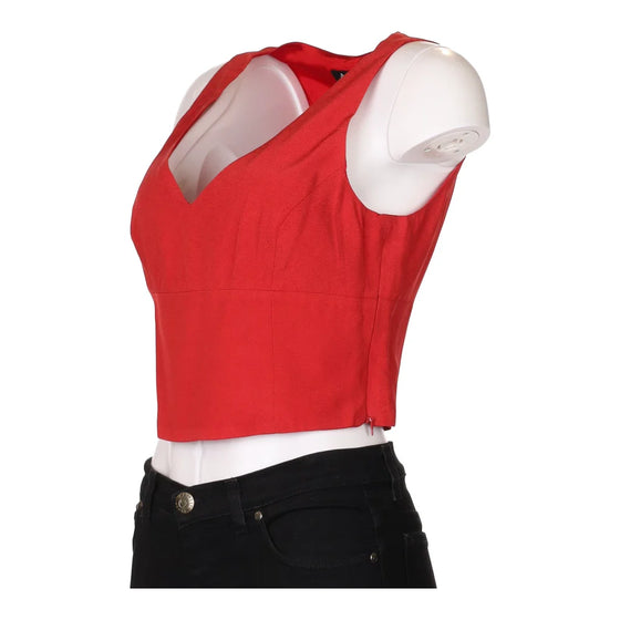 Vintage red Antille Crop Top - womens medium